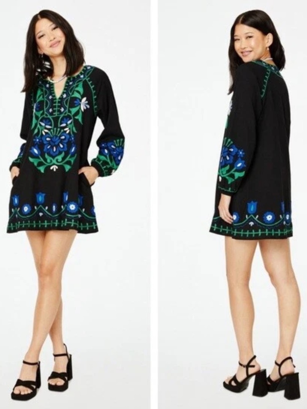 Anthropologie Roller Rabbit Lavandou Grace Dress Boho Vacation Cottage